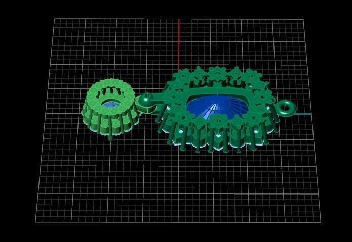 pendant with stones 3D print model_32