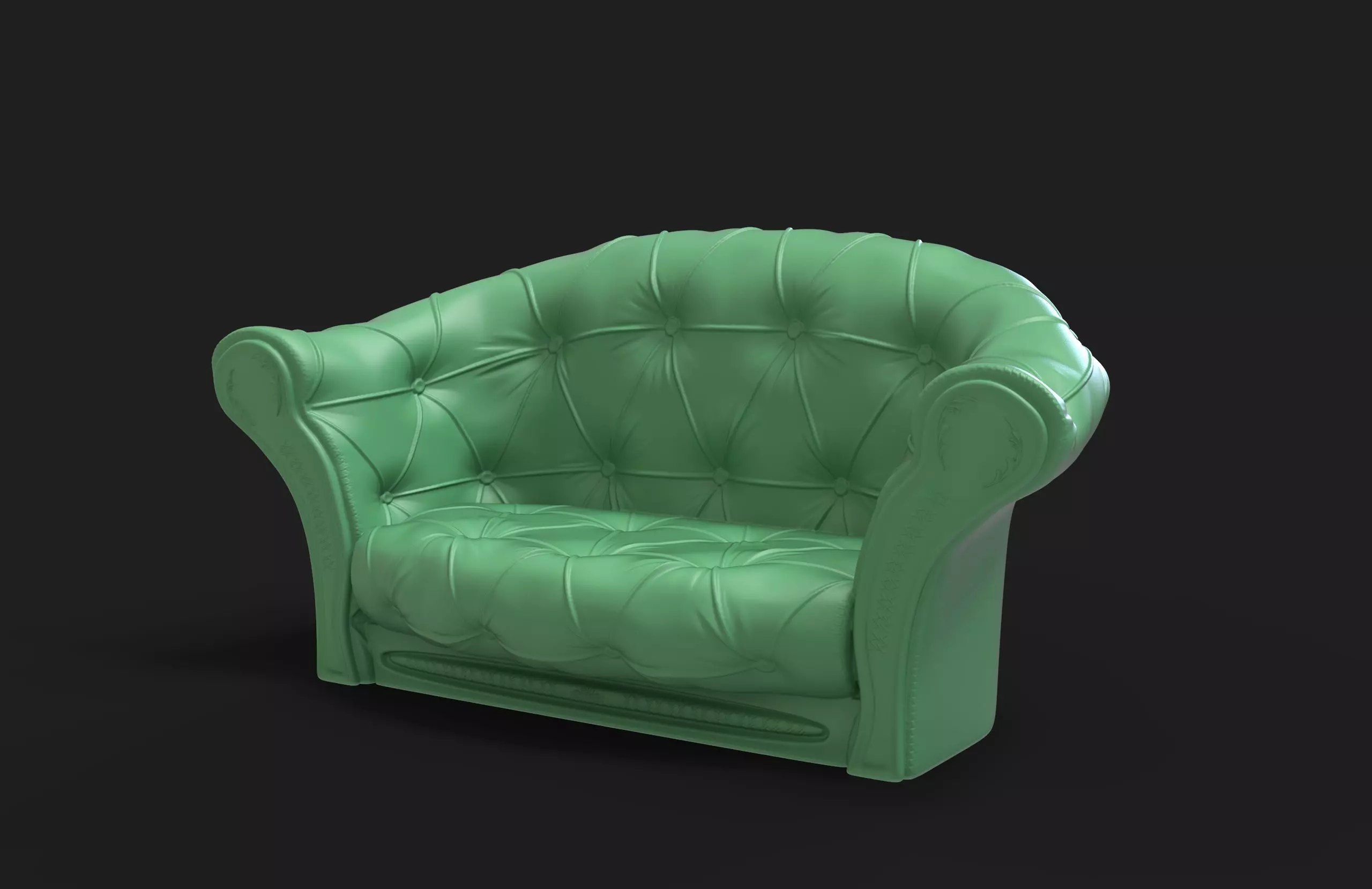 Vintage sofa 3D print model