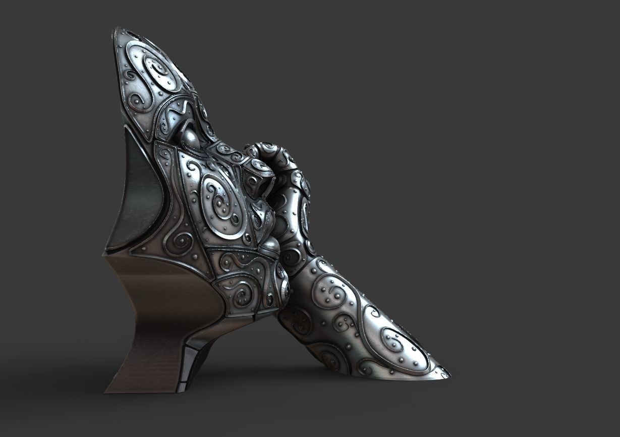 Maskara sculpture  3D print model_15