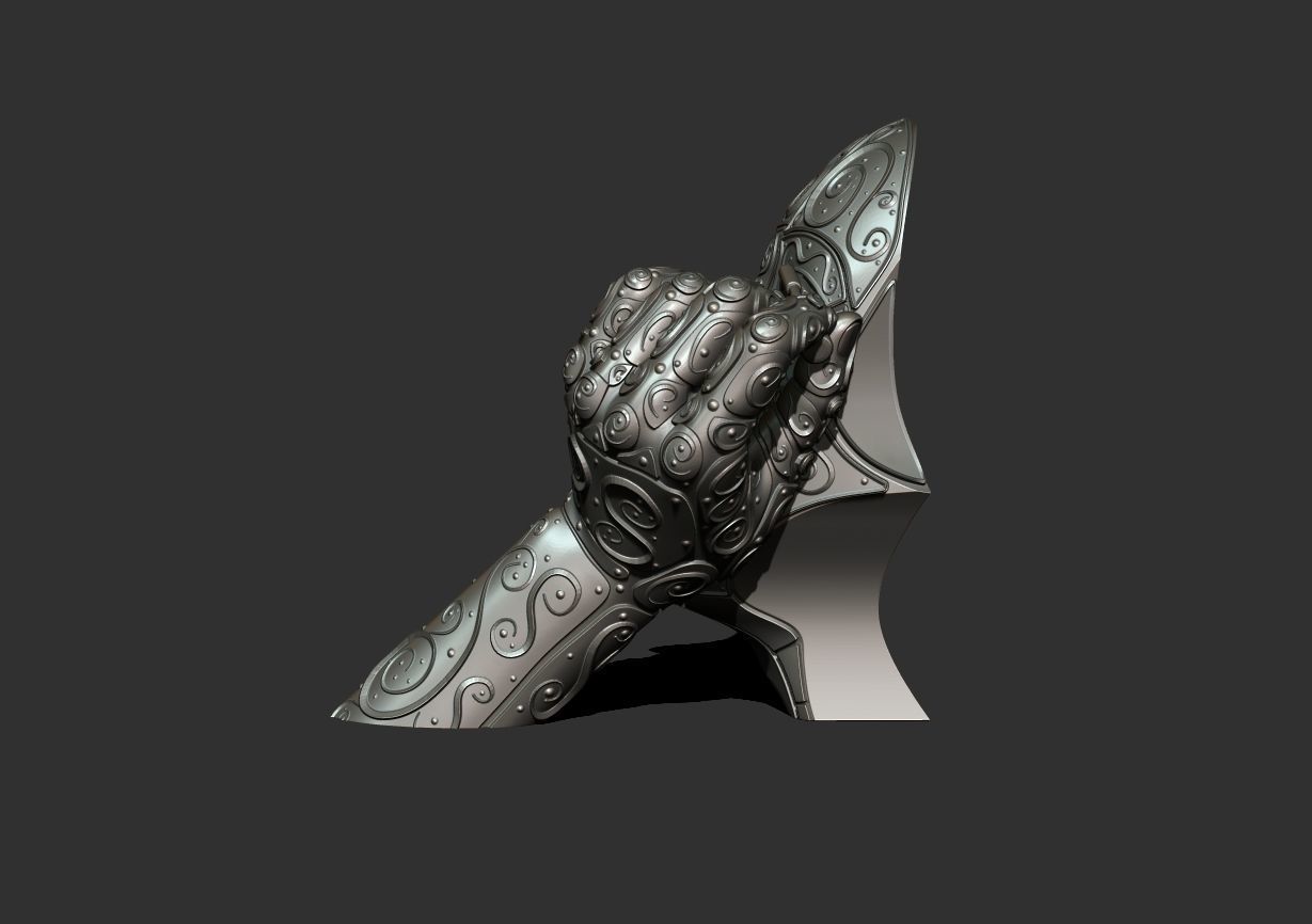 Maskara sculpture  3D print model_19