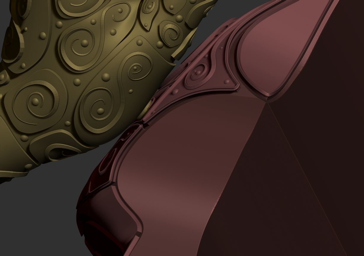 Maskara sculpture  3D print model_26