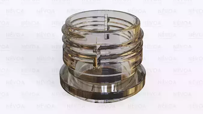 Neck finish - Alcoa 1716 - voluntary standard 28 mm CSD finish 3D model