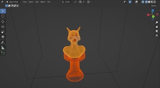 Improvisation bust of fox 3D print model