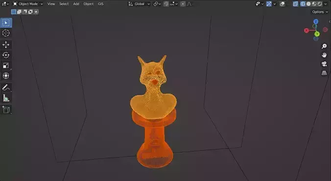 Improvisation bust of fox