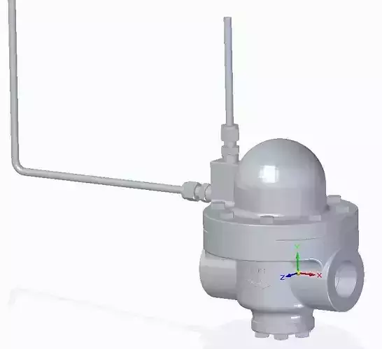RP44DAGN natural gas regulator stl 3d scan