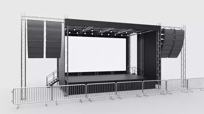 Concert Stage 1 3D model