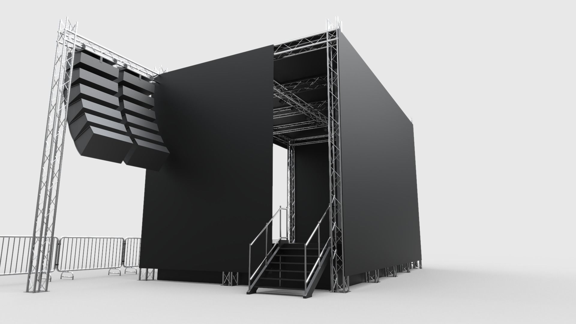 Concert Stage 1 3D model_5