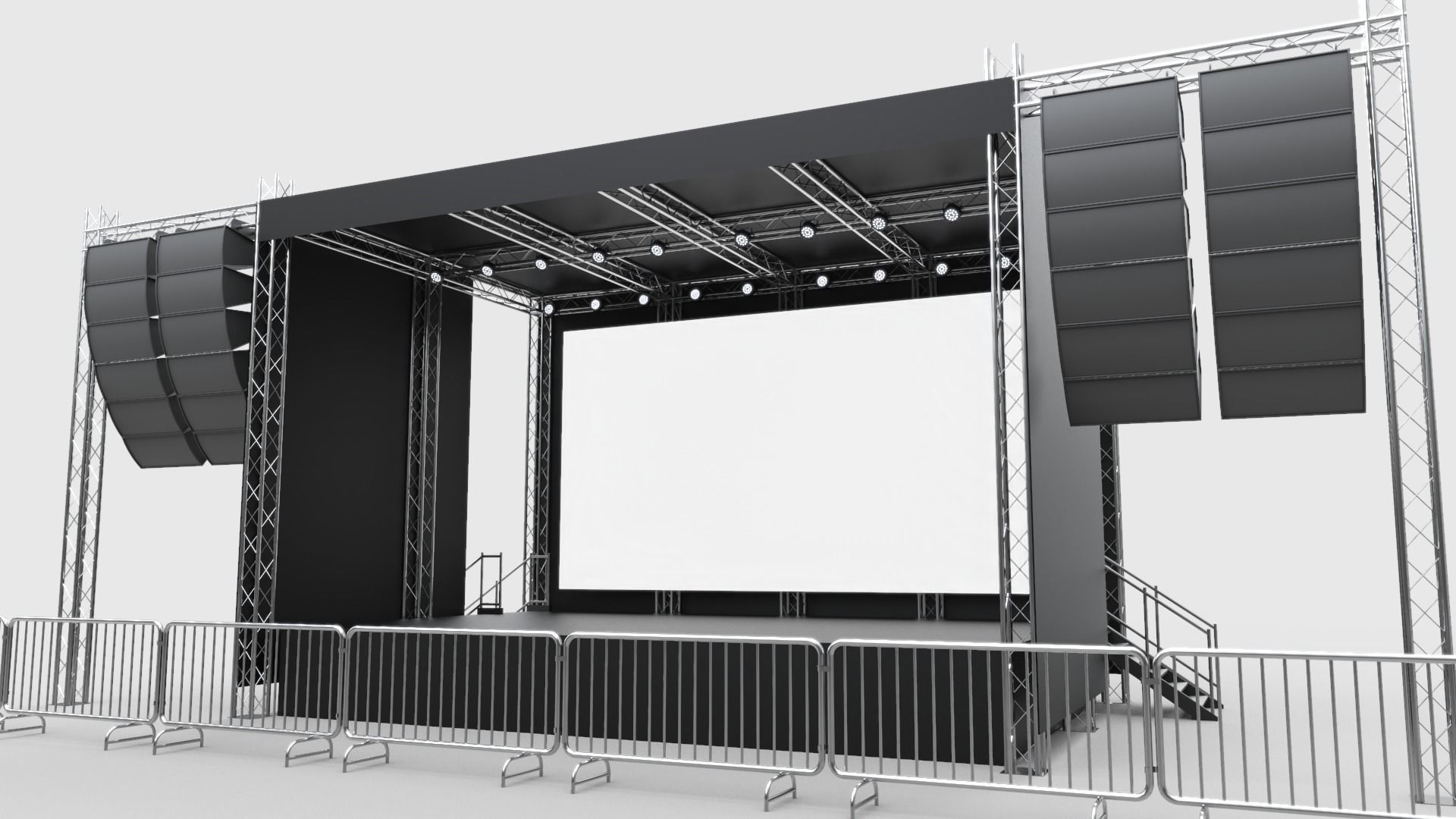 Concert Stage 1 3D model_2