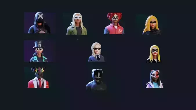 PACK 2 WITH 10 CHARACTERS TO CREATE STYLE GAMES Battle Royale 