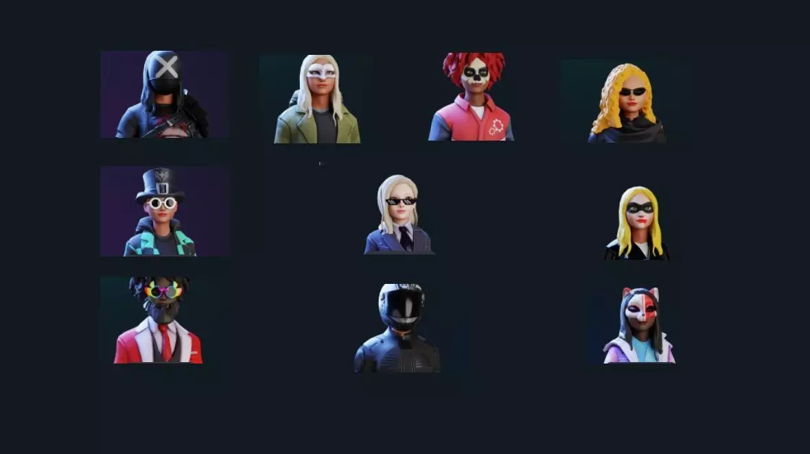 PACK 2 WITH 10 CHARACTERS TO CREATE STYLE GAMES Battle Royale  3D model_0