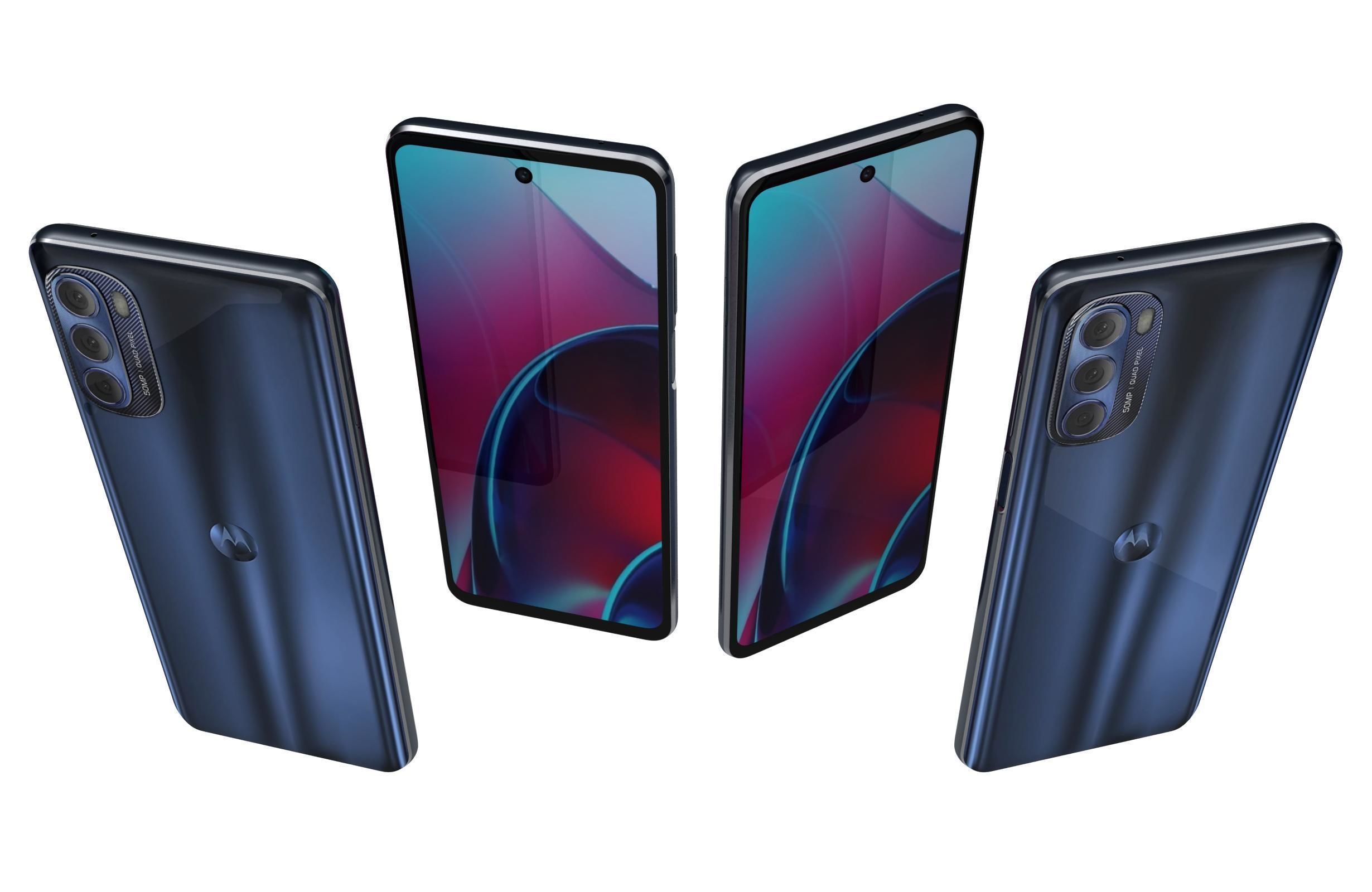 Motorola Moto G Stylus 2022 Twilight Blue 3D model_4