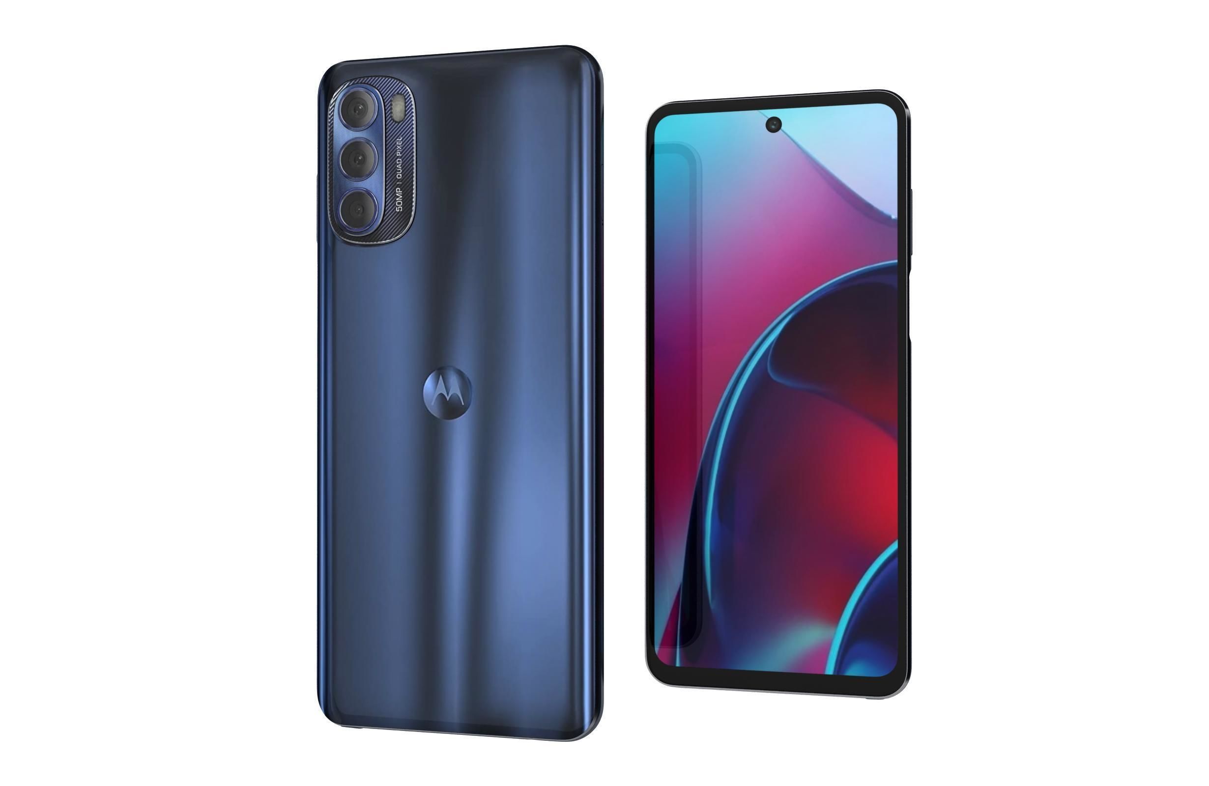 Motorola Moto G Stylus 2022 Twilight Blue 3D model_7