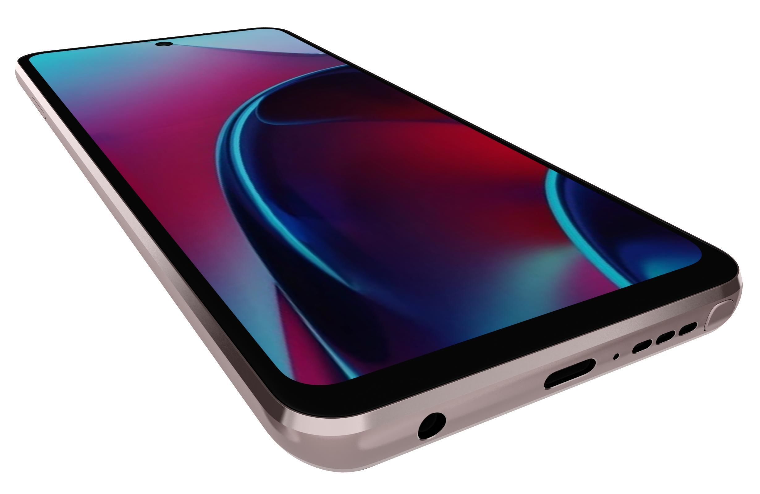 Motorola Moto G Stylus 2022 Twilight Blue And Metallic Rose 3D model_9