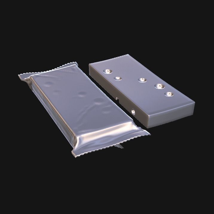 Swiss cheese 3D model_9
