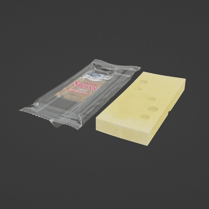 Swiss cheese 3D model_7