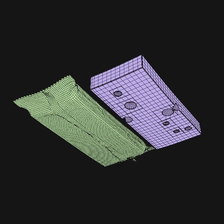 Swiss cheese 3D model_12