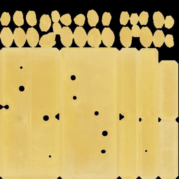 Swiss cheese 3D model_14