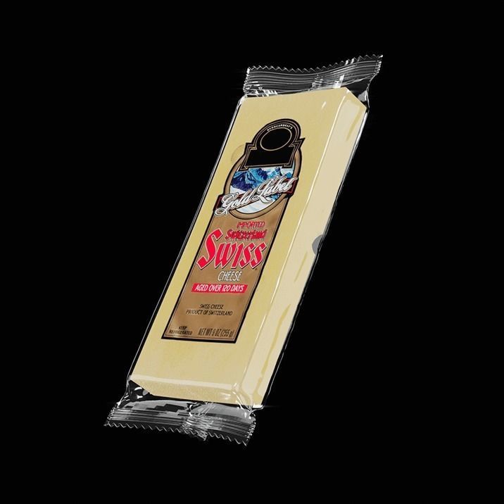 Swiss cheese 3D model_3