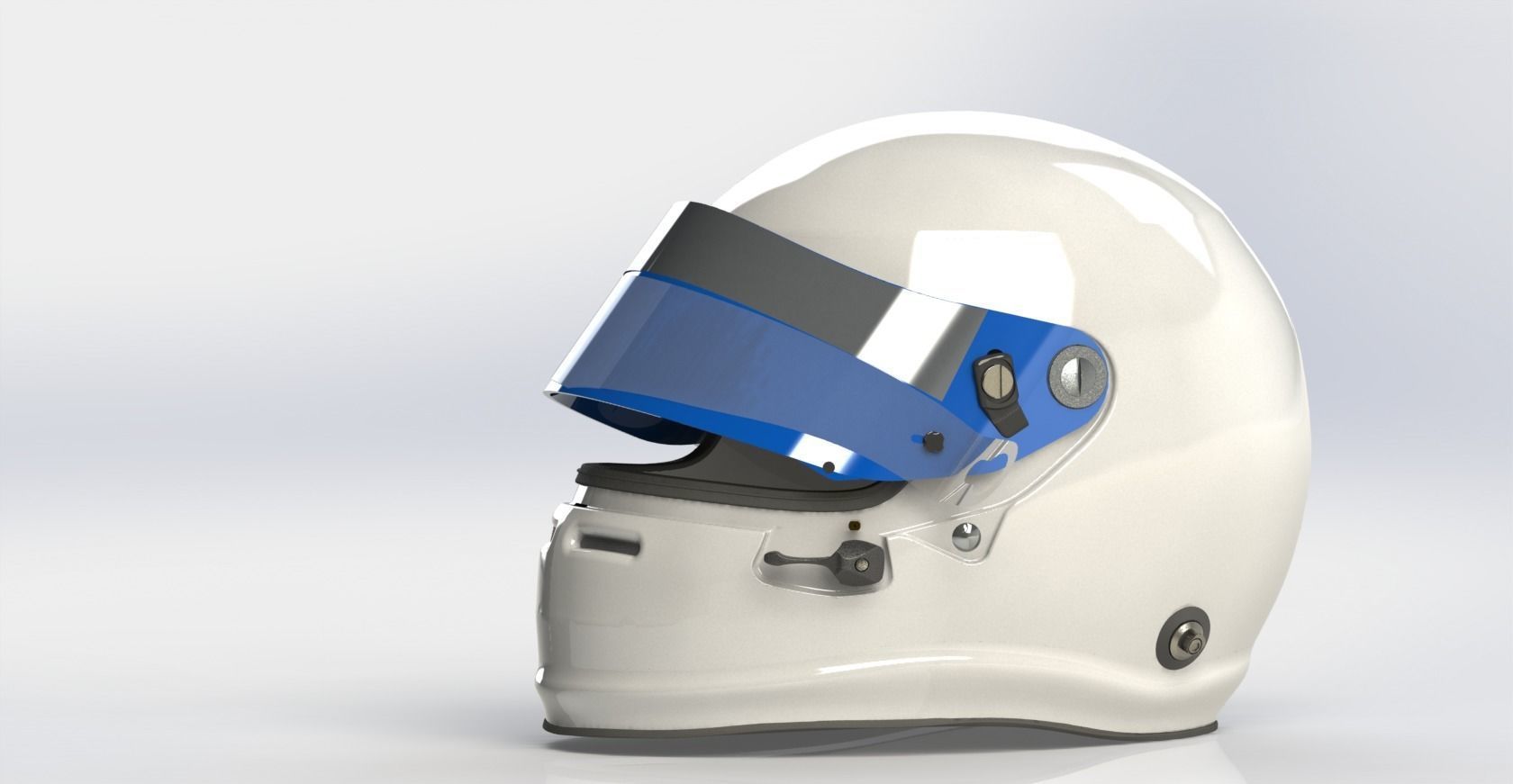 arai helmet 3d model Arai GP 6 racing helmet complete with tear off and spoiler 3D model