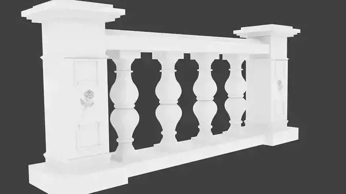 Architectural Stone Balusters 3D 3D print model