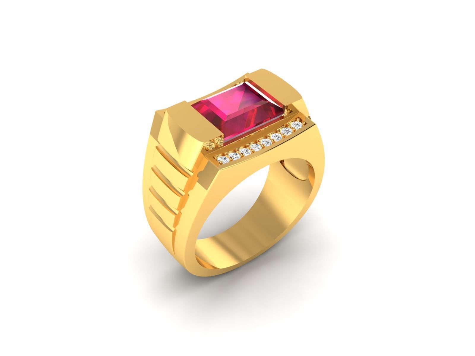  Wedding Engagement Princess Ring 3dm STL FBX OBJ Details 3D print model_6