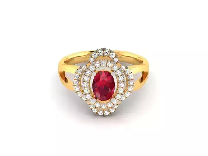 Solitaire Wedding Engagement Oval Ring