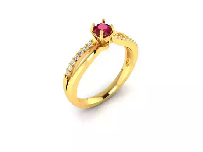 Solitaire Wedding Engagement Ring