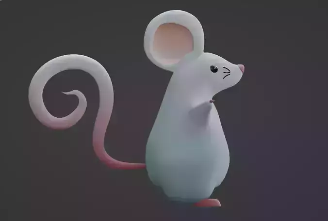 Cartoon Hamster Not Rigged