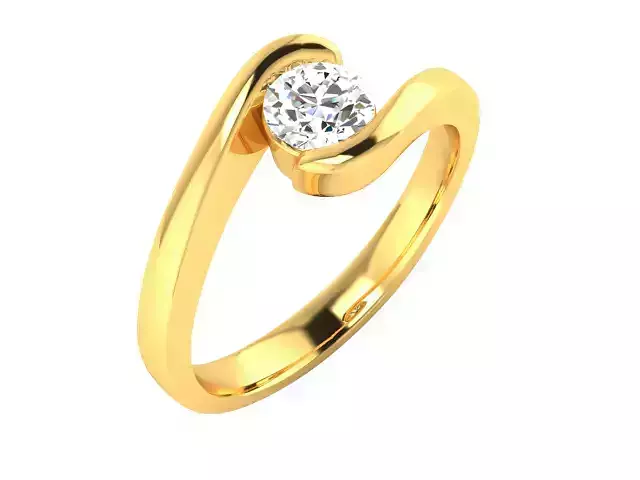 Solitaire Wedding Engagement Ring