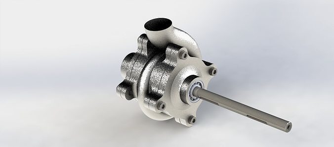 Efficient rotary pump 3D print model