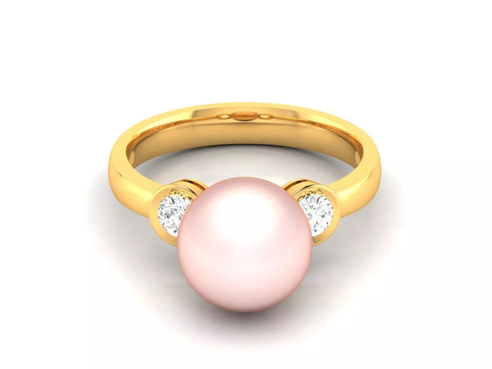 Solitaire Engagement Wedding Opal Stone  Ring 3D print model_0