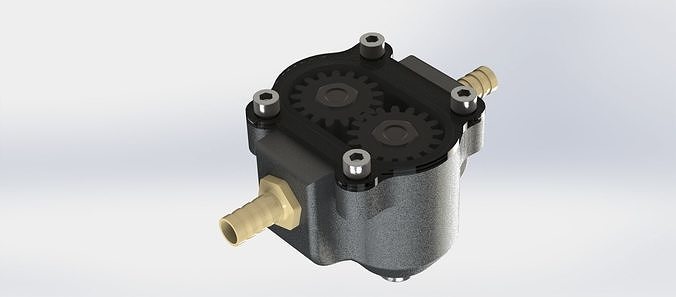 Efficient gear pump 3D print model