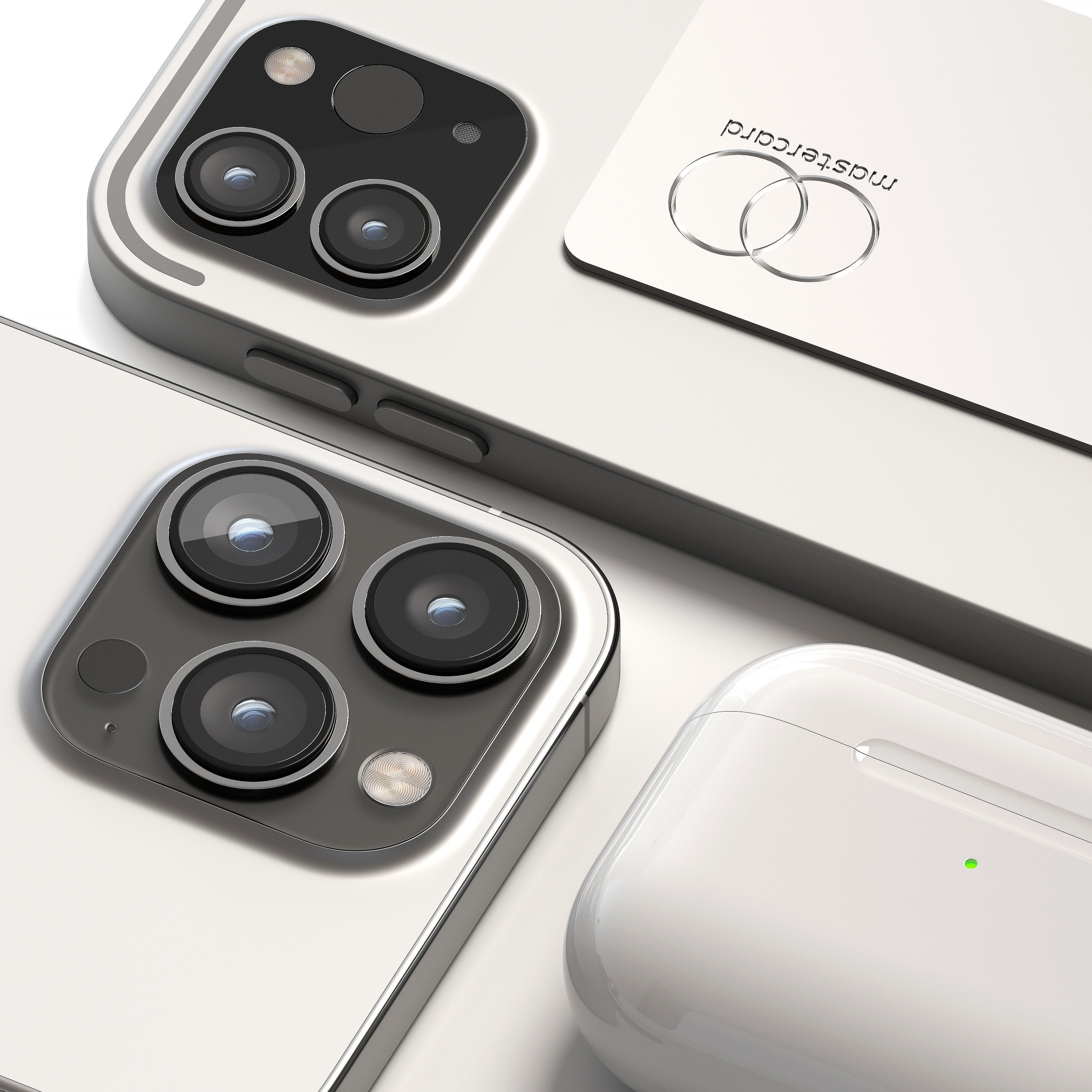 Apple Set ipad and its accessories 3D model_2