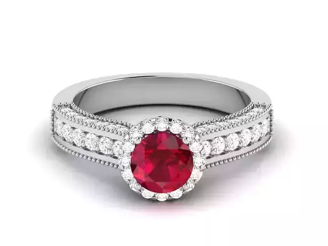 Solitaire Engagement Wedding Ring