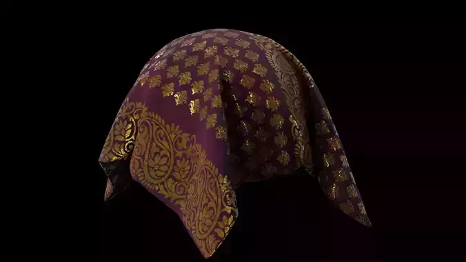 CLOTH  SAREE SUBSTANCE DESIGNER MATERIAL blend file available
