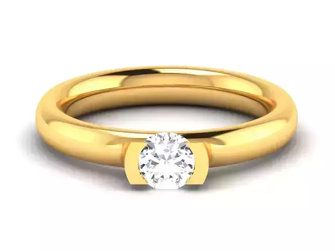 Solitaire Engagement Wedding Women Ring