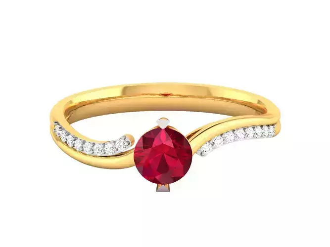 Solitaire Engagement Wedding Women Ring