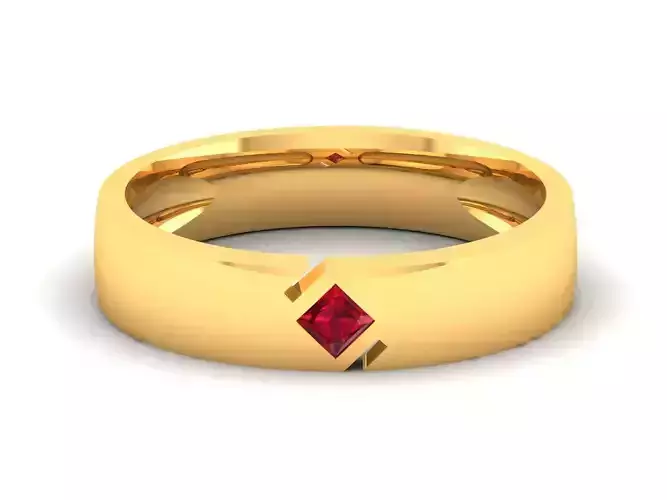 Solitaire Engagement Women Ring 3D print model