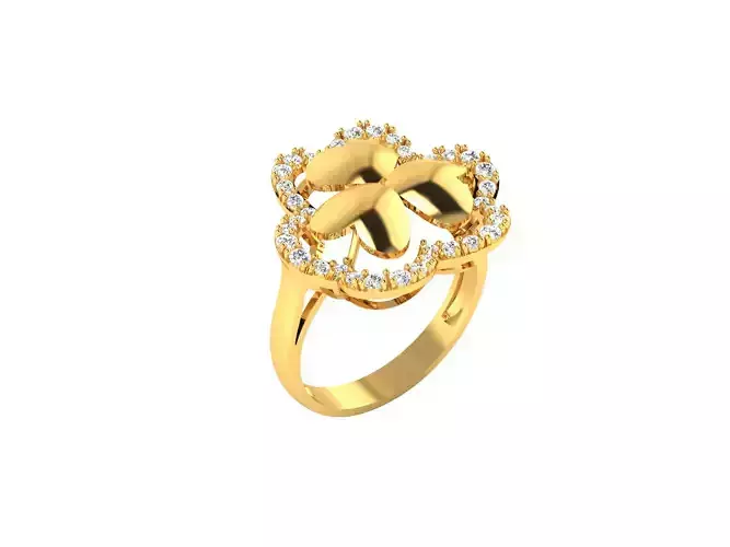 Solitaire Engagement Women Heart Ring