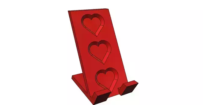 Phone Holder hearts easy print