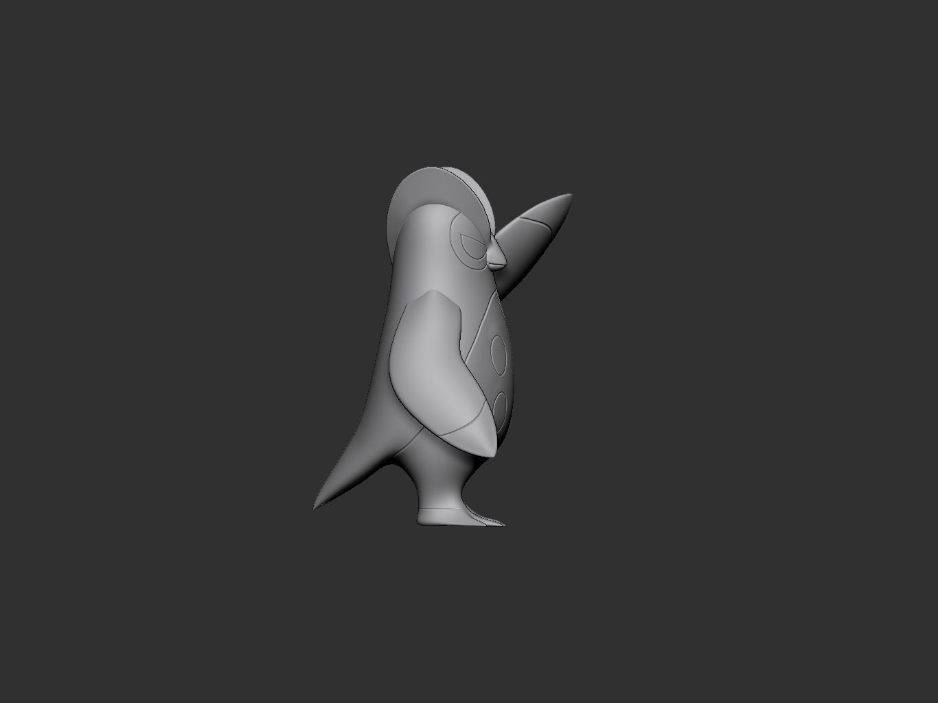 pokemon prinplup 3D print model_4