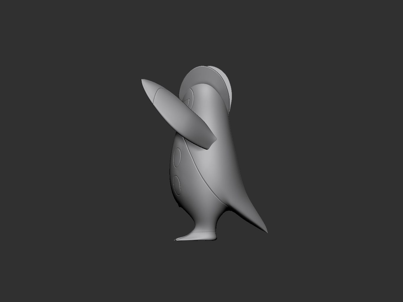 pokemon prinplup 3D print model_8