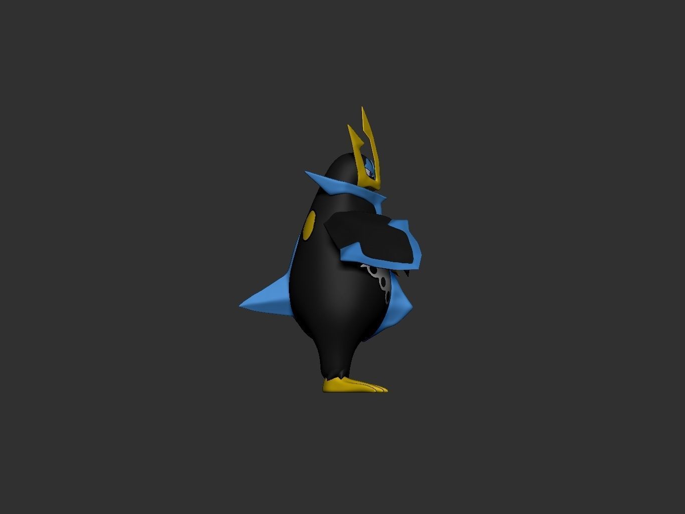pokemon empoleon 3D print model_7