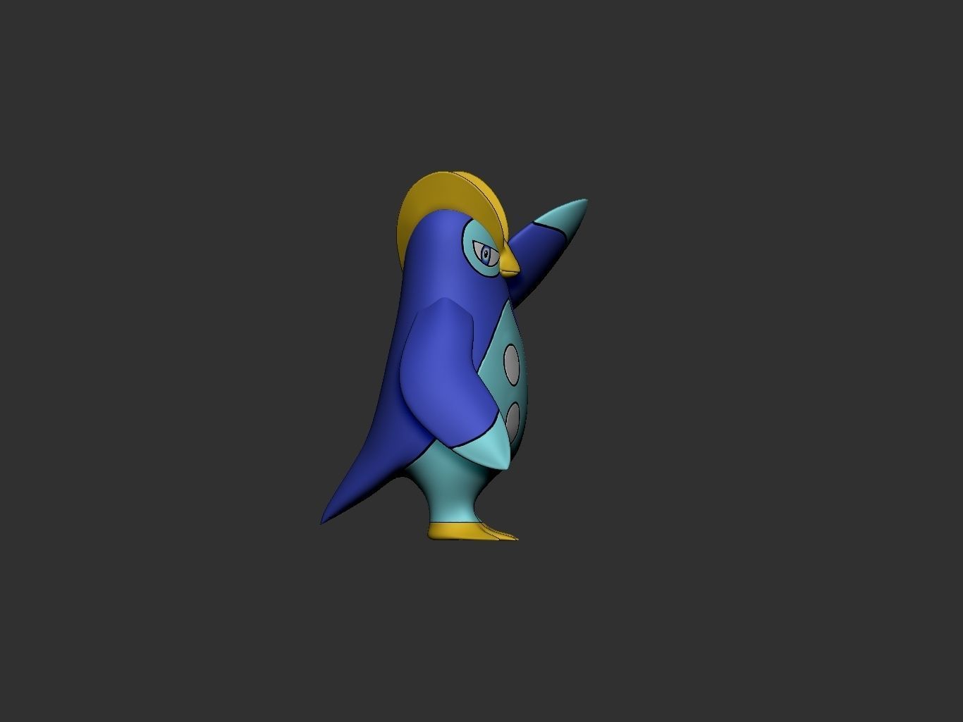 pokemon piplup evolution pack 3D print model_8