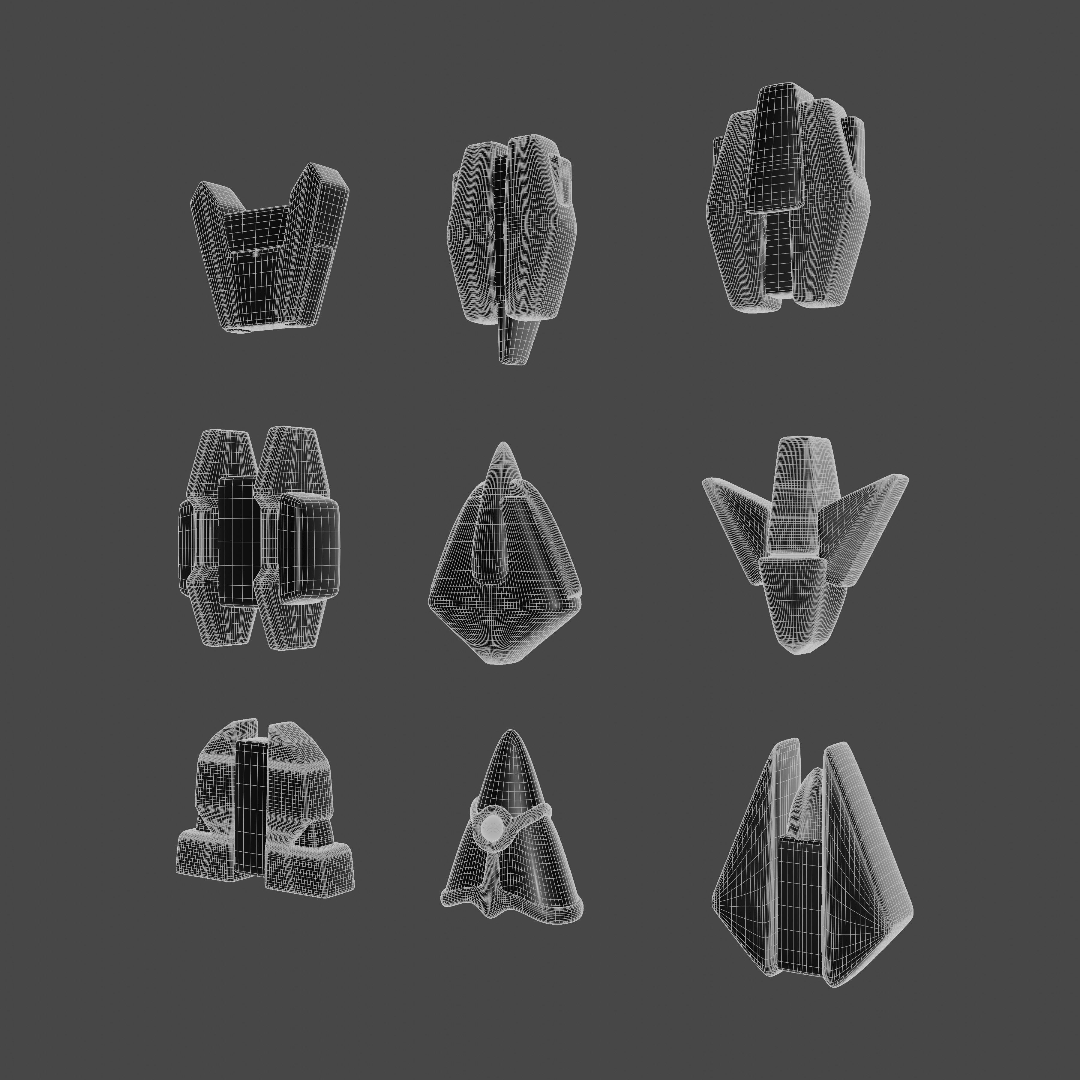 Pack of Biometal  3D print model_5