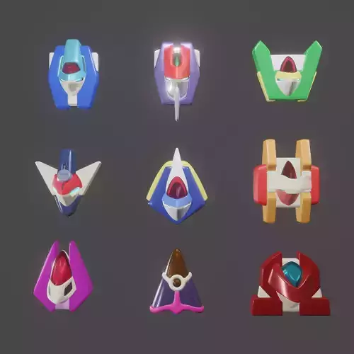 Pack of Biometal  3D print model