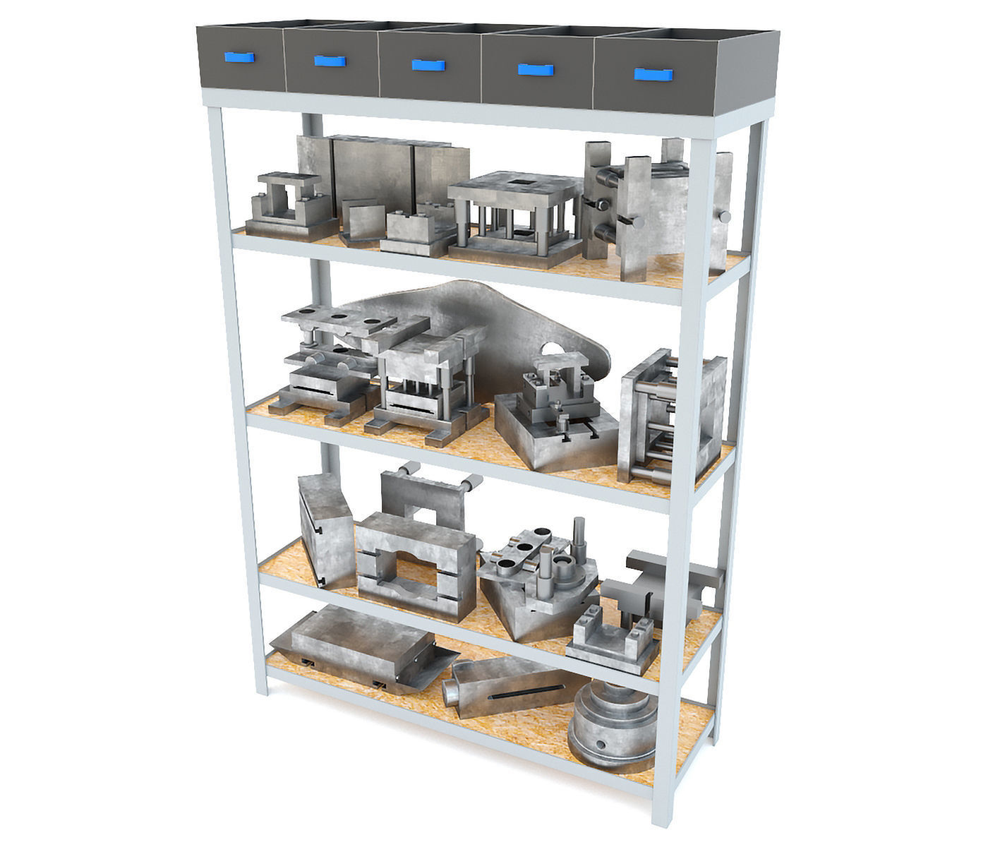 K2118B mechanical press - Collection for industrial interior two 3D model_34