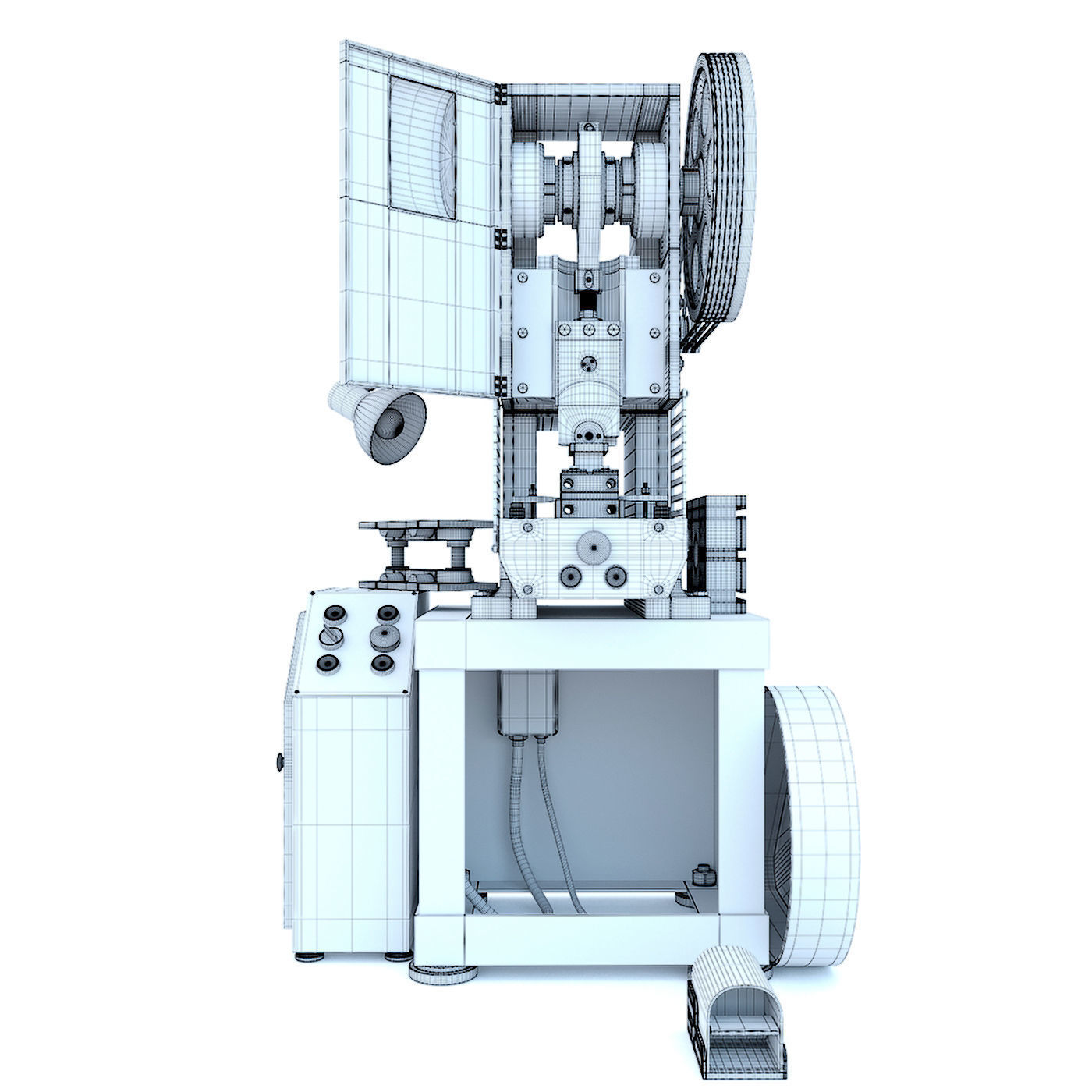 K2118B mechanical press - Collection for industrial interior two 3D model_43
