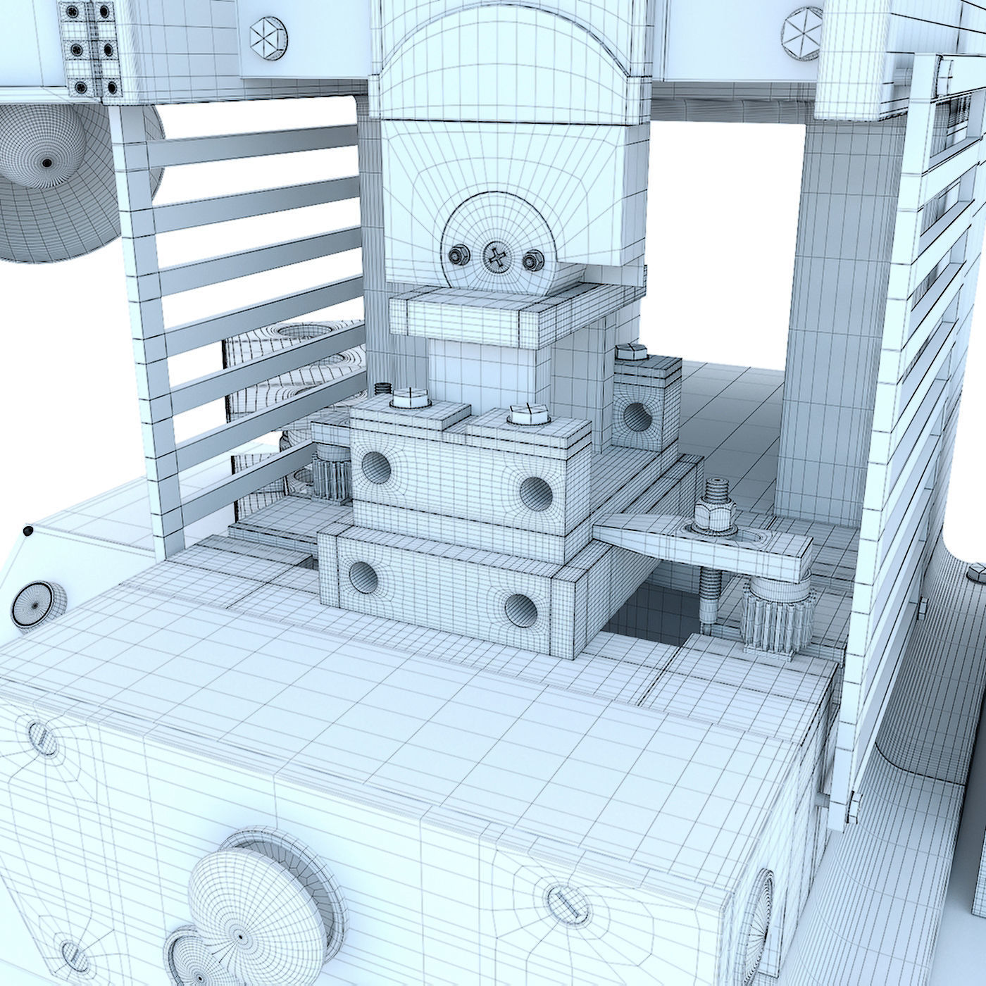 K2118B mechanical press - Collection for industrial interior two 3D model_46