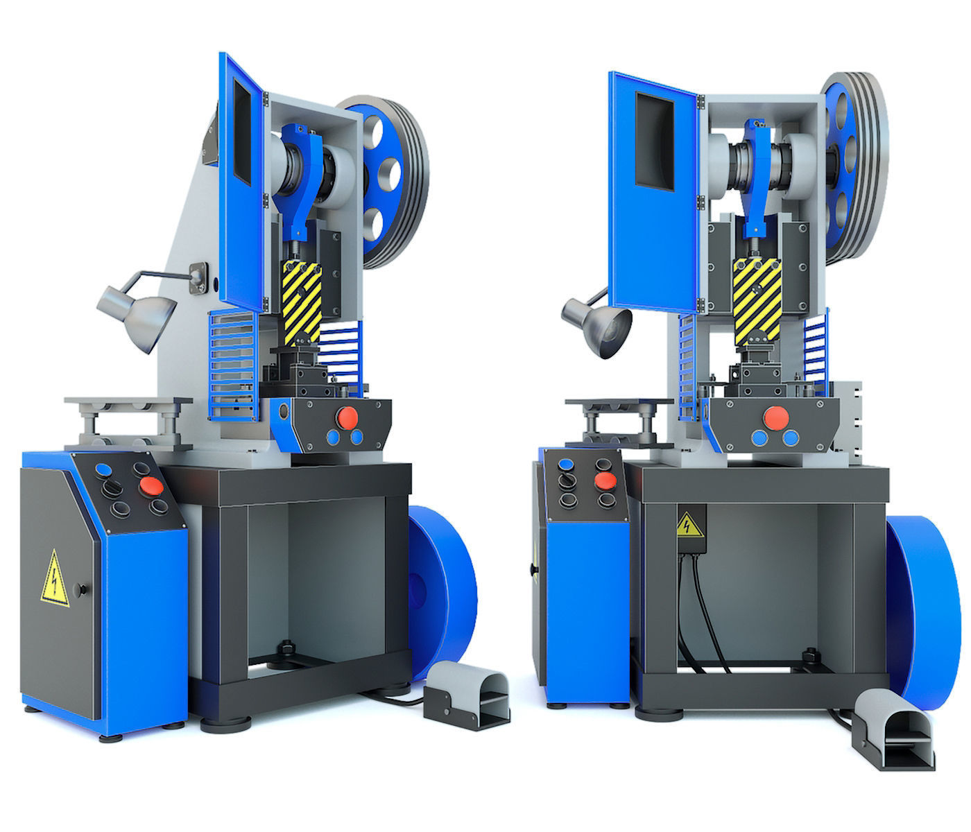 K2118B mechanical press - Collection for industrial interior two 3D model_23